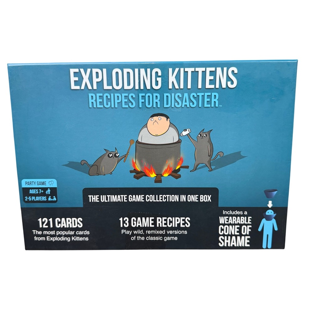 Exploding Kittens Recipes for Disaster Game Card Collection Cone of Shame 2021